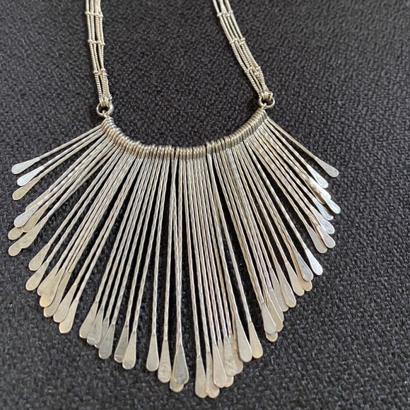 Vintage Adjustable Silver Necklace #Statement - Picture 2 of 6